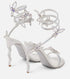 Elegant Crystal-Embellished Gladiator Sandals with Butterfly Detail for Summer Parties and Prom